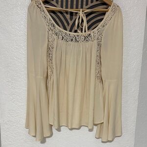 Others Follow Cream Lace Blouse